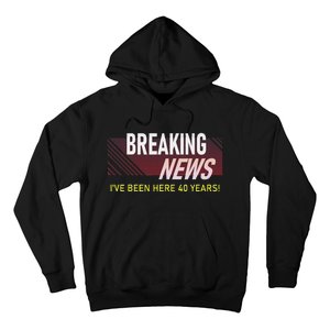 Funny 40 Year Work Anniversary 40th Employee Appreciation Hoodie