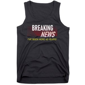 Funny 40 Year Work Anniversary 40th Employee Appreciation Tank Top