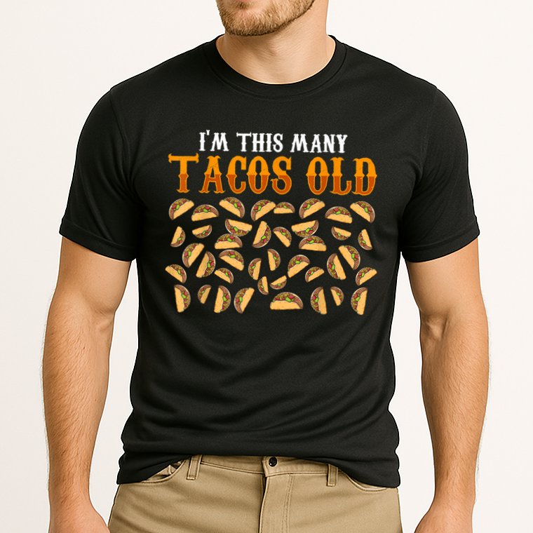 Funny 40 Year Old Taco Lovers Gag Gift, 40th Birthday Cooling Performance Crew T-Shirt