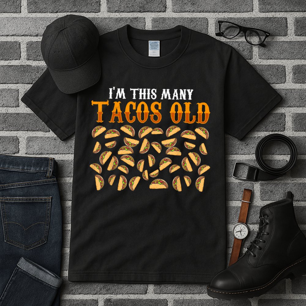 Funny 40 Year Old Taco Lovers Gag Gift, 40th Birthday Tall T-Shirt