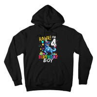 Funny 4 Year Old 4th Birthday T Rex Dinosaur Tall Hoodie