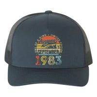 Funny 40 Year Old September 1983 Vintage 40th Birthday Gifts Yupoong Adult 5-Panel Trucker Hat