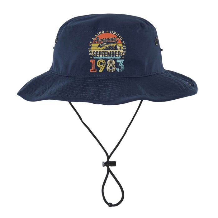 Funny 40 Year Old September 1983 Vintage 40th Birthday Gifts Legacy Cool Fit Booney Bucket Hat