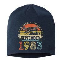 Funny 40 Year Old September 1983 Vintage 40th Birthday Gifts Sustainable Beanie