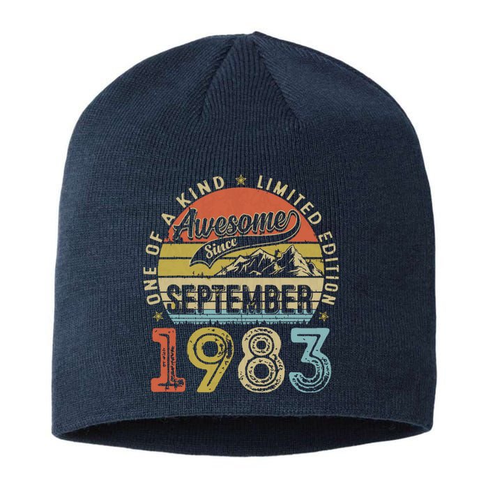 Funny 40 Year Old September 1983 Vintage 40th Birthday Gifts Sustainable Beanie