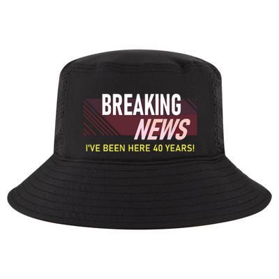 Funny 40 Year Work Anniversary 40th Employee Appreciation Cool Comfort Performance Bucket Hat