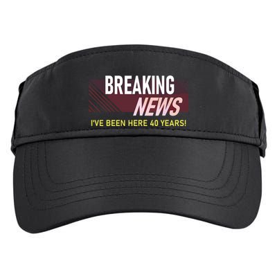 Funny 40 Year Work Anniversary 40th Employee Appreciation Adult Drive Performance Visor