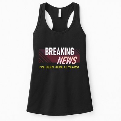 Funny 40 Year Work Anniversary 40th Employee Appreciation Womens Tank Top