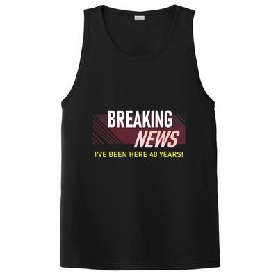 Funny 40 Year Work Anniversary 40th Employee Appreciation PosiCharge Competitor Tank