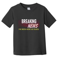 Funny 40 Year Work Anniversary 40th Employee Appreciation Toddler T-Shirt