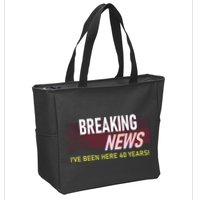 Funny 40 Year Work Anniversary 40th Employee Appreciation Zip Tote Bag