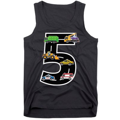 Fifth 5yr 5th Birthday 5 Years Old Birthday Decoration Tank Top