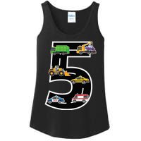 Fifth 5yr 5th Birthday Boy 5 Years Old Birthday Decoration Ladies Essential Tank