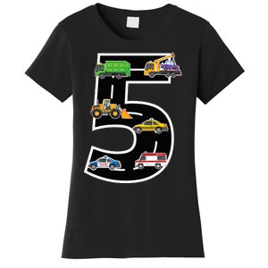 Fifth 5yr 5th Birthday Boy 5 Years Old Birthday Decoration Women's T-Shirt