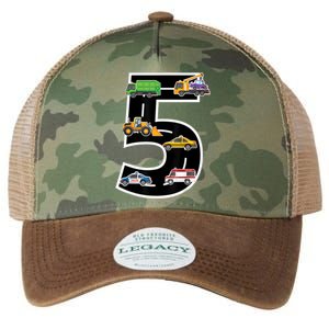 Fifth 5yr 5th Birthday Boy 5 Years Old Birthday Decoration Legacy Tie Dye Trucker Hat