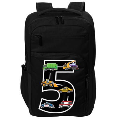 Fifth 5yr 5th Birthday Boy 5 Years Old Birthday Decoration Impact Tech Backpack