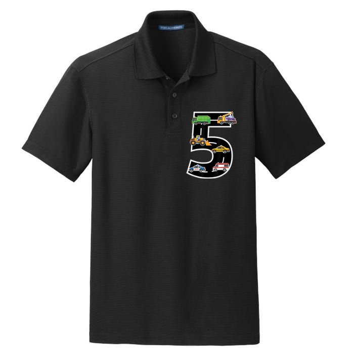 Fifth 5yr 5th Birthday Boy 5 Years Old Birthday Decoration Dry Zone Grid Polo