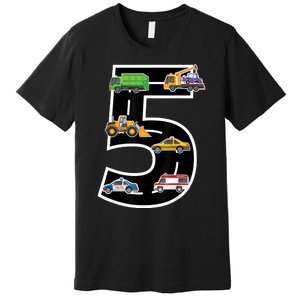 Fifth 5yr 5th Birthday Boy 5 Years Old Birthday Decoration Premium T-Shirt