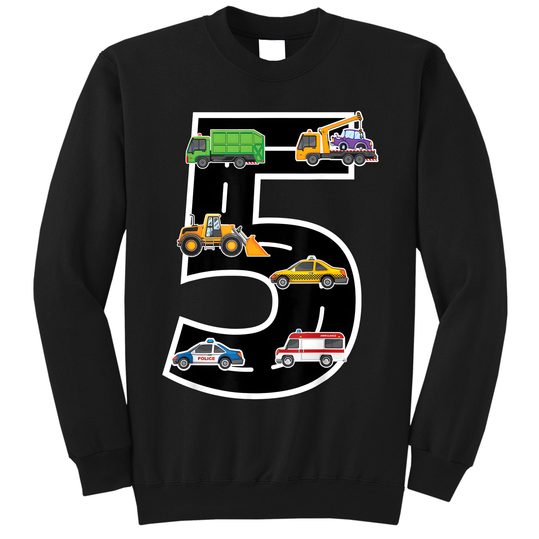 Fifth 5yr 5th Birthday Boy 5 Years Old Birthday Decoration Tall Sweatshirt