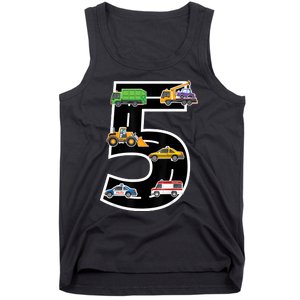 Fifth 5yr 5th Birthday Boy 5 Years Old Birthday Decoration Tank Top