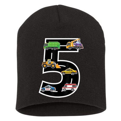 Fifth 5yr 5th Birthday Boy 5 Years Old Birthday Decoration Short Acrylic Beanie