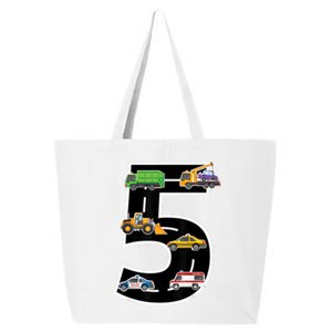 Fifth 5yr 5th Birthday Boy 5 Years Old Birthday Decoration 25L Jumbo Tote