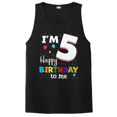 Five 5yr 5th Birthday Happy Birthday 5 Years Old PosiCharge Competitor Tank