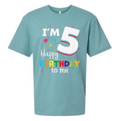 Five 5yr 5th Birthday Happy Birthday 5 Years Old Sueded Cloud Jersey T-Shirt