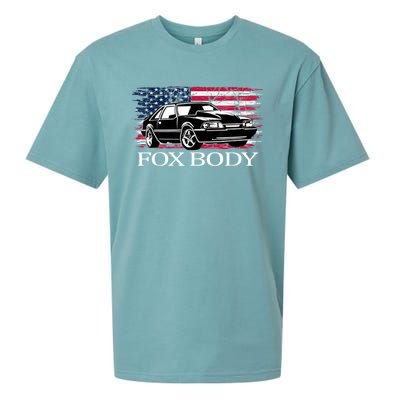 Foxbody 5.0L American Stang Fox Body Muscle Car Sueded Cloud Jersey T-Shirt