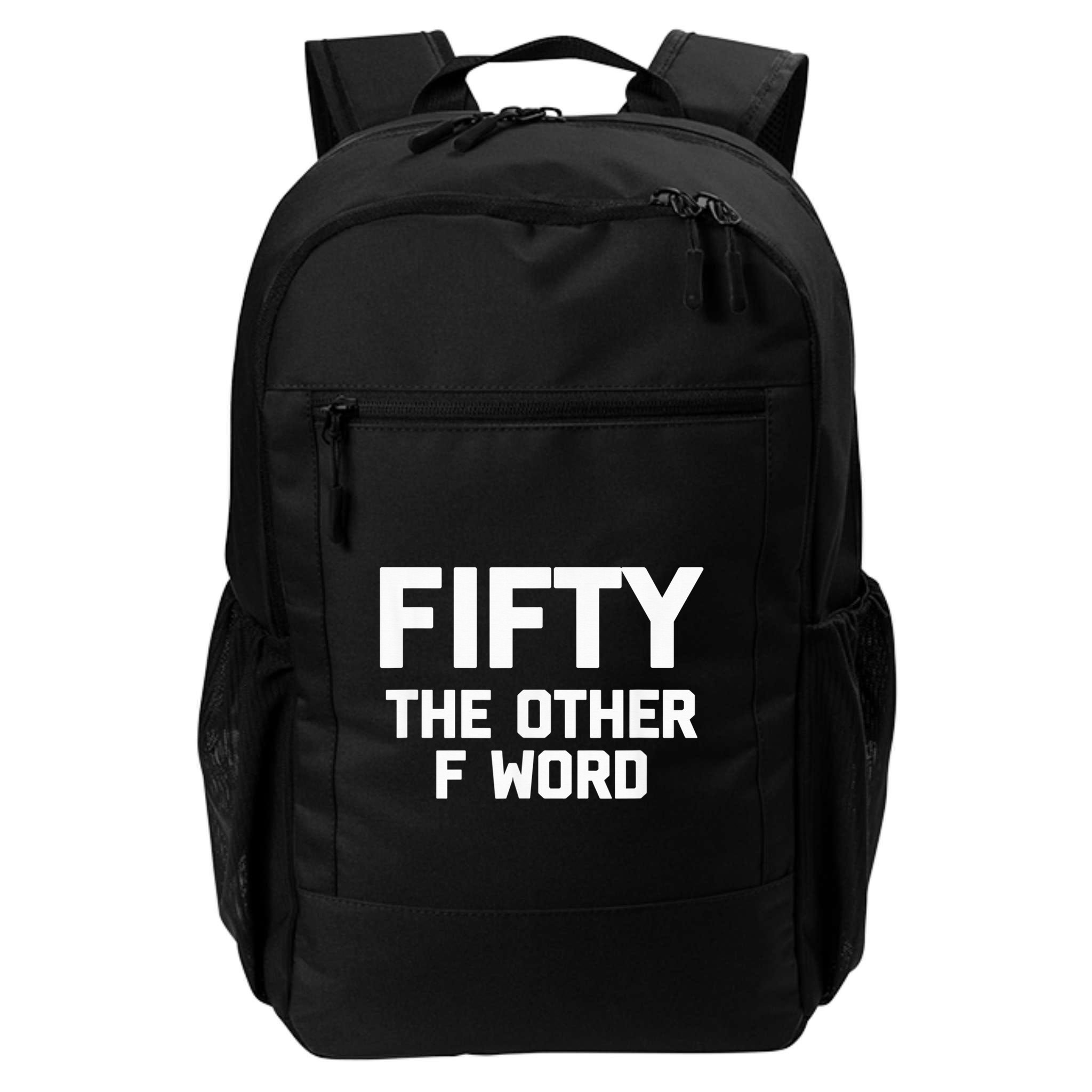 Funny 50th Birthday Fifty The Other F Word Backpack