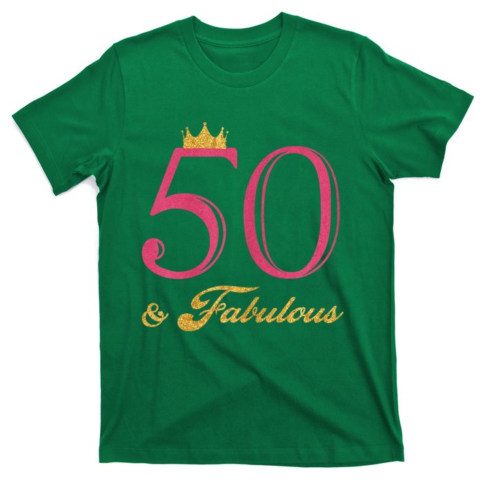 Funny 50th Birthday 50 & Fabulous T-Shirt