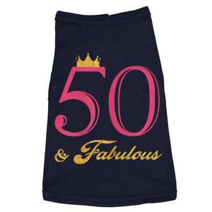 Funny 50th Birthday 50 & Fabulous Doggie Tank