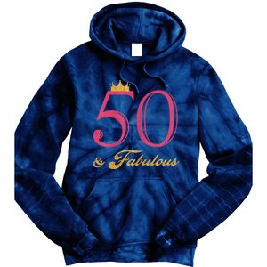 Funny 50th Birthday 50 & Fabulous Tie Dye Hoodie