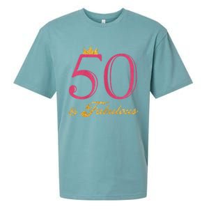 Funny 50th Birthday 50 & Fabulous Sueded Cloud Jersey T-Shirt