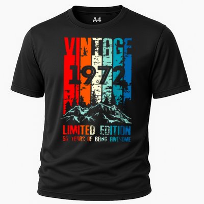 Funny 50th Birthday Gift Men Vintage 1972 Performance Shirt