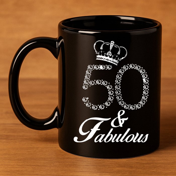 Funny 50th Birthday Gift Diamond 1968 For Wo 11oz C Handle Ceramic Mug