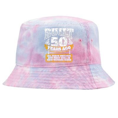 Funny 50th Birthday Shirt B-Day Gift Saying Age 50 Year Joke Tie-Dyed Bucket Hat