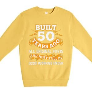 Funny 50th Birthday Shirts 50 Years Old Gifts Premium Crewneck Sweatshirt