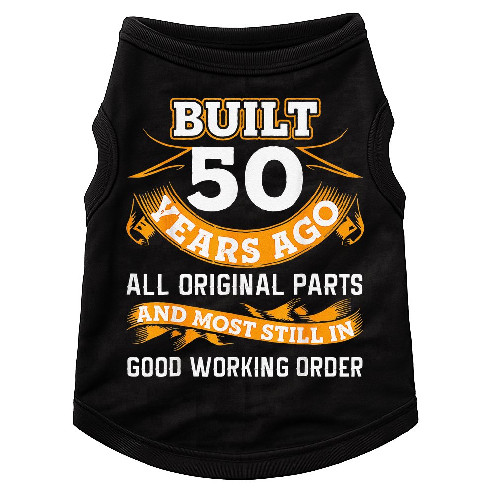 Funny 50th Birthday Shirts 50 Years Old Gifts Doggie Tank