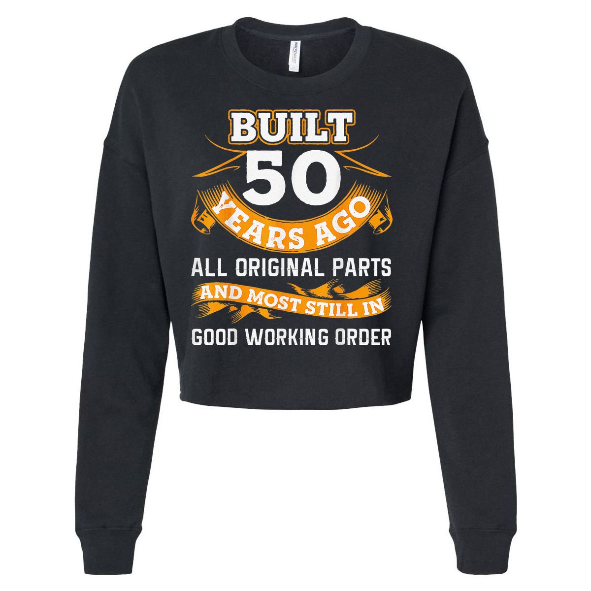 Funny 50th Birthday Shirts 50 Years Old Gifts Cropped Pullover Crew