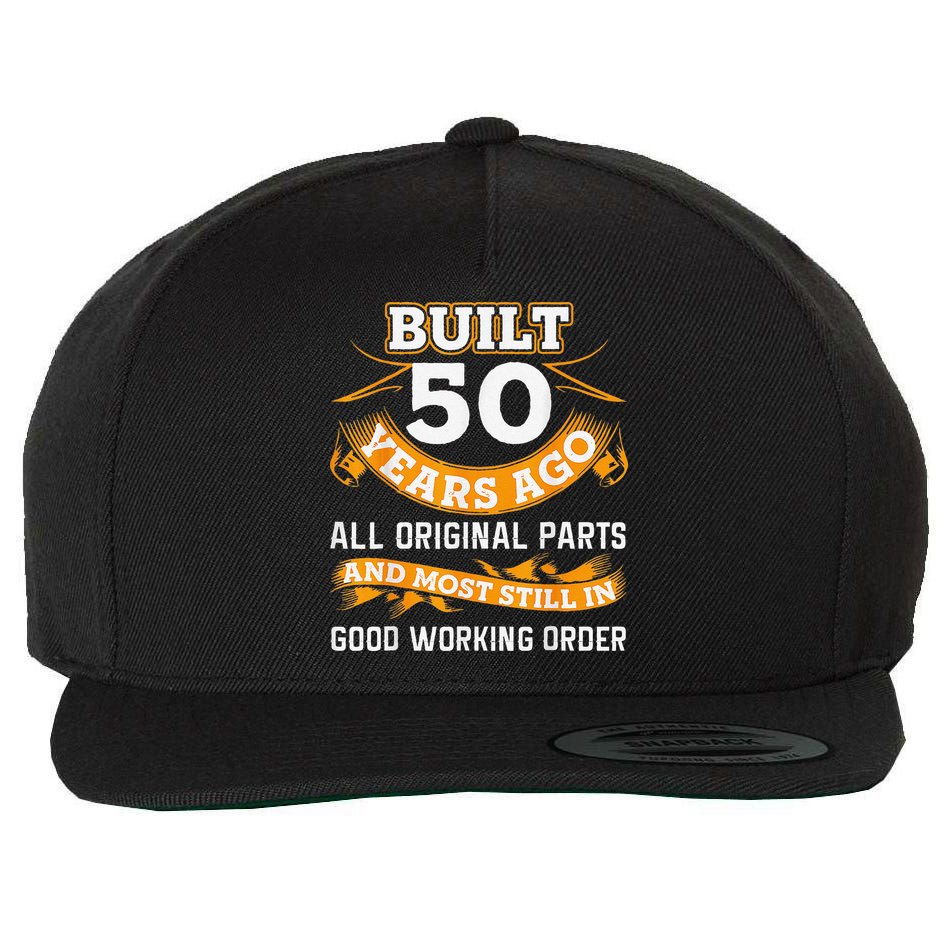 Funny 50th Birthday Shirts 50 Years Old Gifts Wool Snapback Cap