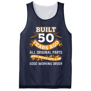 Funny 50th Birthday Shirts 50 Years Old Gifts Mesh Reversible Basketball Jersey Tank