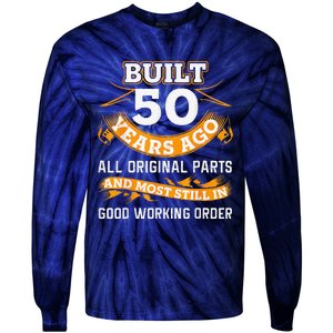 Funny 50th Birthday Shirts 50 Years Old Gifts Tie-Dye Long Sleeve Shirt