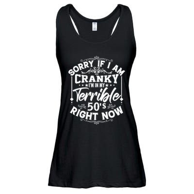 Funny 50th Birthday Slogan Ladies Essential Flowy Tank