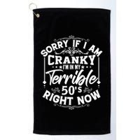 Funny 50th Birthday Slogan Golf Towel