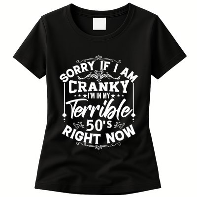 Funny 50th Birthday Slogan Womens T-Shirt
