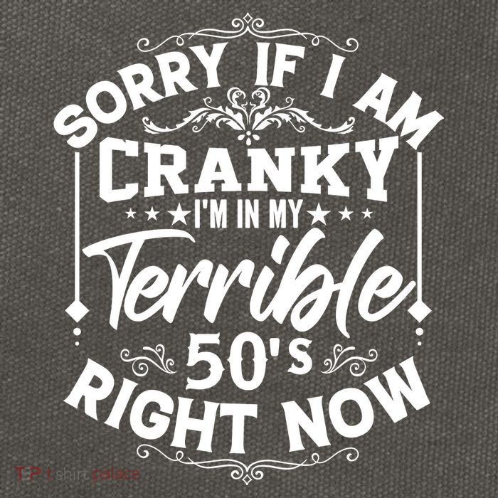 Funny 50th Birthday Slogan Cotton Canvas Backpack