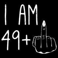 Funny 50th Birthday Women Girl: I Am 49 Plus 1 Middle Finger 16 in Basic Backpack
