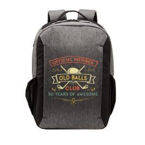 Funny 50th Birthday Old Balls Club 50 Year Old Golfer Vector Backpack