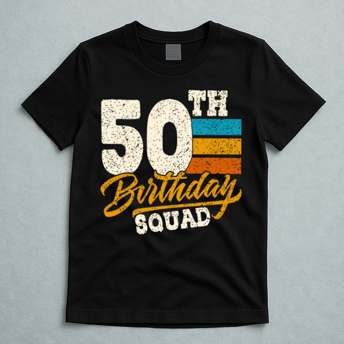 Funny 50th Birthday Squad Group Vintage Retro T-Shirt